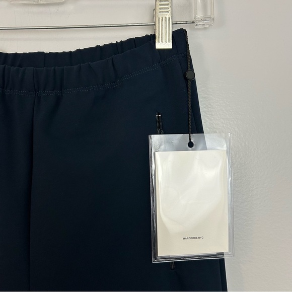 NWT Wardrobe NYC  Navy Blue Front Zip Ankle Leggings/Pants Size Large - Picture 13 of 16